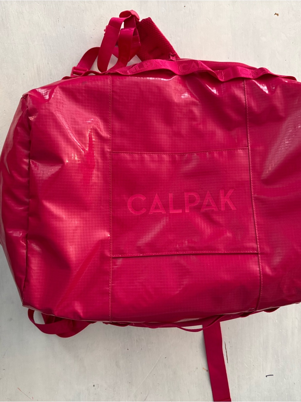 Calpak Vibrant Pink Travel Duffel